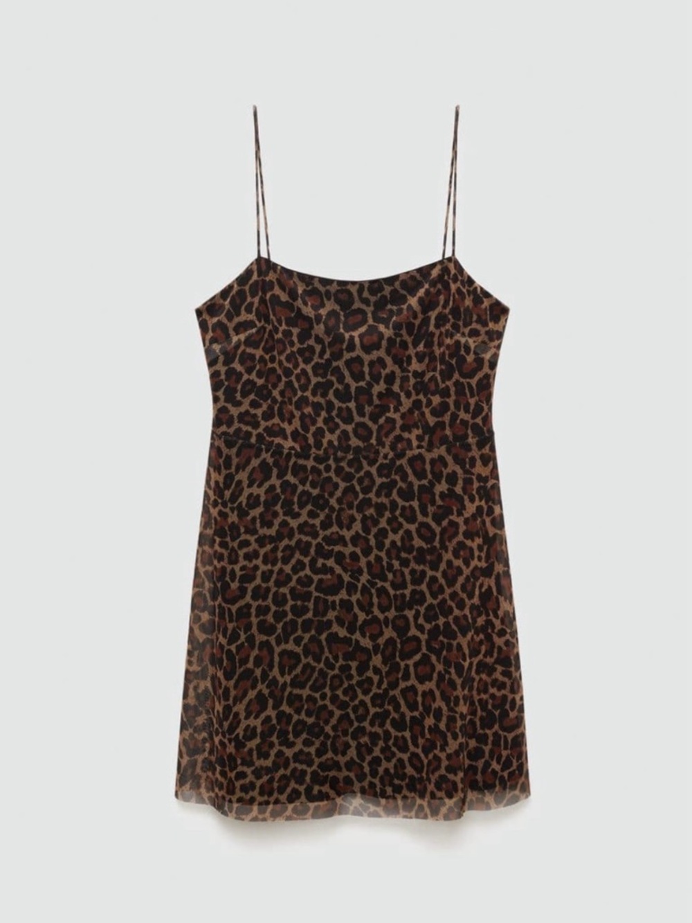 Brand New with Tags Mango Leopard Print Mesh Mini Dress